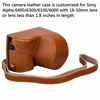Picture of Hargedis XEVN for sony a6400 case,for sony a6300 case,Premium PU Full Body Leather Camera Case Bag for sony alpha a6300 a6000 a6100 a6400 Fit 16-50mm Lens with Camera Shoulder Strap(Brown)