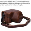 Picture of Hargedis XEVN for sony a6400 case,for sony a6300 case,Premium PU Full Body Leather Camera Case Bag for sony alpha a6300 a6000 a6100 a6400 Fit 16-50mm Lens with camera Shoulder Strap(Coffee)