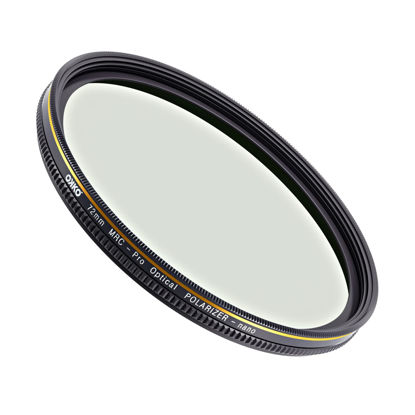 Picture of Okko Pro Range Circular Polarizer Filter for Perfect Photography, Adjustable Polarization, Compatible with All Major Brands, Color Saturation Lens Filter. Break it, we Replace it, Free - 62mm