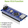 Picture of YELUFT 3pcs Nano V3.0 Board with Cable ATMEGA328P MCU CH340G Chip Microcontroller Compatible with Arduino Nano (Soldered, Type-C Port)
