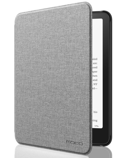 Picture of MoKo Case for All-New 7" Kindle Paperwhite (12th Generation-2024) and Kindle Colorsoft Signature Edition 2024, Lightweight Shell Cover with Auto Wake/Sleep for Kindle Paperwhite 2024, Denim Gray