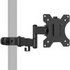 Picture of WALI Single Monitor Arm Mount, Fully Adjustable 2 Tier with 75mm and 100mm Universal Plate (011ARM), Black