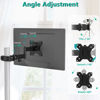 Picture of WALI Single Monitor Arm Mount, Fully Adjustable 2 Tier with 75mm and 100mm Universal Plate (011ARM), Black