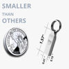 Picture of MOSDART 16GB FAT32 USB 2.0 Flash Drive Metal Thumb Drive with Keychain 16 GB Waterproof Jump Drive 16G Memory Stick for Storage and Backup,Silver