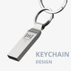 Picture of MOSDART 16GB FAT32 USB 2.0 Flash Drive Metal Thumb Drive with Keychain 16 GB Waterproof Jump Drive 16G Memory Stick for Storage and Backup,Silver