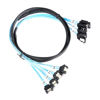 Picture of ADCAUDX SATA-III Cable:1M 4Pcs/Set-SATA Cable 90-Degree Right-Angle SAS/SATA-6Gbps Cable Replacement for Server-Raid SDD HDD CD DVD Drives (3.3FT)