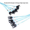 Picture of ADCAUDX SATA-III Cable:1M 4Pcs/Set-SATA Cable 90-Degree Right-Angle SAS/SATA-6Gbps Cable Replacement for Server-Raid SDD HDD CD DVD Drives (3.3FT)