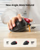 Picture of ProtoArc Wireless Trackball Mouse, EM01 NL Ergonomic Bluetooth Rollerball Thumb Mouse Rechargeable Computer Laptop Mouse, Adjustable Angle & 3 Device Connection for PC, Mac, Windows-Red Ball