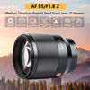 Picture of VILTROX 85mm f/1.8 F1.8 Auto Focus Full Frame Z-Mount Lens, Large Aperture Lens for Nikon Z Mount Cameras Z5/Z6/Z6 II/Z7/Z7 II/ Z50