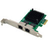 Picture of Dual PCIe 3.1 2.5GBase-T Network Adapter with Intel I225-V 2500/1000/100Mbps PCI Express Gigabit Ethernet NIC Card RJ45 LAN Controller for Windows 10/11 with Low Profile Bracket