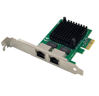 Picture of Dual PCIe 3.1 2.5GBase-T Network Adapter with Intel I225-V 2500/1000/100Mbps PCI Express Gigabit Ethernet NIC Card RJ45 LAN Controller for Windows 10/11 with Low Profile Bracket