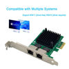 Picture of Dual PCIe 3.1 2.5GBase-T Network Adapter with Intel I225-V 2500/1000/100Mbps PCI Express Gigabit Ethernet NIC Card RJ45 LAN Controller for Windows 10/11 with Low Profile Bracket