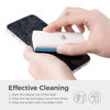 Picture of CLICK CLEAN Touchscreen Mist Cleaner, Screen Cleaner, All in One Screen Cleaner Spray with Microfiber and Phone Stand for All Phones, Laptop and Tablet Screens (Light Blue)