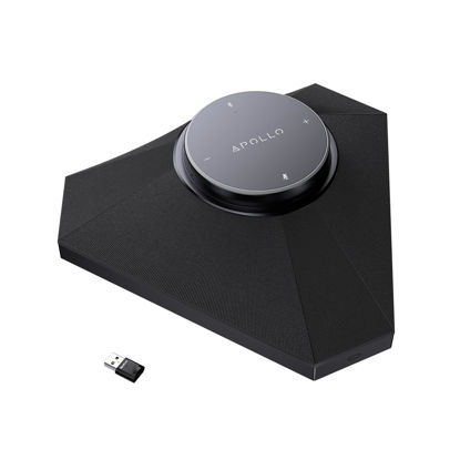 Picture of WYRESTORM Conference Speaker and Microphone, 360° Voice Pickup, AI Noise Reduction, USB/Bluetooth 10W Powerful Speakerphone w/Daisy Chain for 20 People Large Call Meeting for Zoom Teams