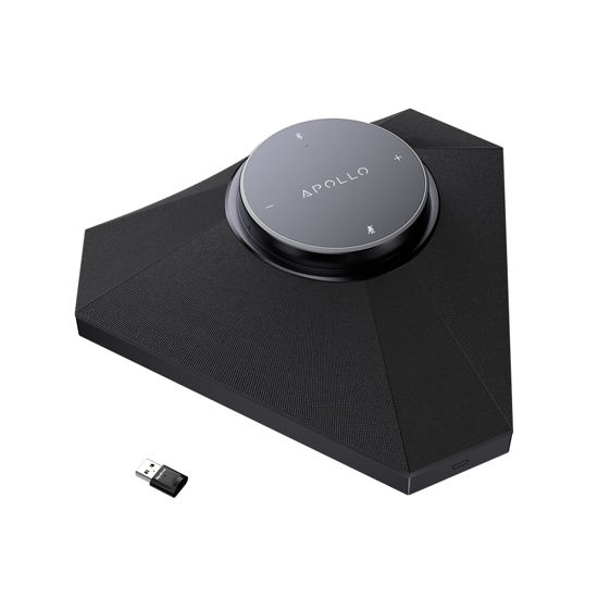 Picture of WYRESTORM Conference Speaker and Microphone, 360° Voice Pickup, AI Noise Reduction, USB/Bluetooth 10W Powerful Speakerphone w/Daisy Chain for 20 People Large Call Meeting for Zoom Teams