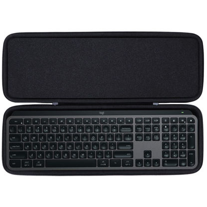 Picture of Lebakort Hard Carry Case Compatible with Logitech MX Keys S or MX Keys Advanced Keyboard (Graphite case)