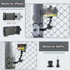 Picture of Magnetic Fence Mount - Post Mount for Mevo Start, GoPro, iPhone and Action Cameras, Two 1/4" Mount Points Camera Magnet Holder for Game Changer at Baseball Field