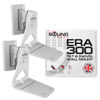 Picture of ERA300 Wall Mount Bracket, Tilt and Swivel, White, Twin (2pcs), Compatible with Sonos ERA 300, Effortless Installation, Includes Mounting Kit, Double, Pair