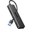 Picture of USB 3.0 to HDMI Adapter, USB 3.0 Hub with HDMI 1080P, USB 3.0, USB 2.0, USB C Data & Power Ports, USB Docking Station Extender for Monitor, PC, Laptop, Desktop Support Windows 7/8/10/11 & Mac OS