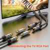 Picture of VANAUX 2-Pack Gold Plated RCA Female to Female Coupler,Barrel Connectors Adapters Extend Subwoofer RCA Cables for HDTV,Speakers, Amplifiers, Car Audio