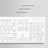 Picture of Wireless Keyboard and Mouse Combo - Rii Standard Office PC Keyboard and Optical Wireless Mice (White)