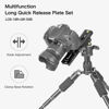 Picture of Koolehaoda 180mm Rail Nodal Slide Metal Quick Release Clamp,Dual Dovetail Camera Bracket Mount with Double-Sided Clamp can be Rotated 90°, for Camera with Arca Swiss Compatible(LCB-18R)