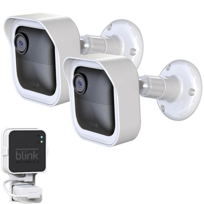 Picture of Blink Outdoor 4 (4th Gen) Camera Mount, Weatherproof Protective Housing and 360 Degrees Adjustable Mount with Sync Module 2 Mount for Blink Outdoor Security Camera System (Black, 2 Pack)