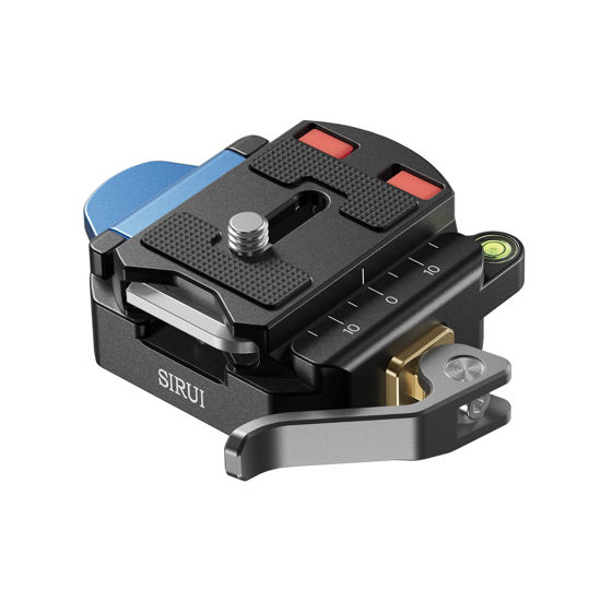 Picture of Sirui 55mm Quick Release Plate and Clamp Base Kit, Camera Mount Adapter with 1/4" and 3/8" Thread, Quick-Release Attach Mount Plate for Tripod Monopod DSLR Stabilizer, QC-55