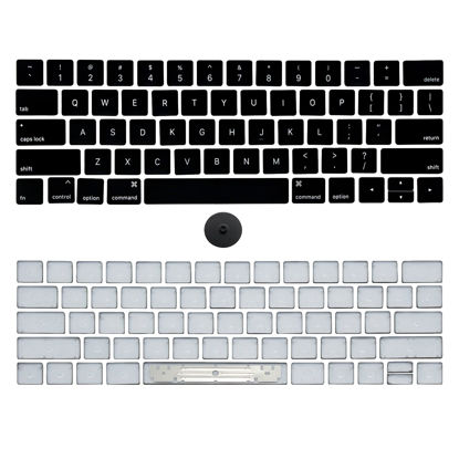 Picture of NUOLAISUN Keyboard Keycaps Keys Cap US Set Replacement for MacBook Pro A1706 A1707 2016 2017 Year 13" 15" Full Keycap with Removal Tool