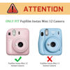 Picture of Fintie Protective Case for Fujifilm Instax Mini 12 Instant Camera - Premium Vegan Leather Bag Cover with Removable Adjustable Strap, Coquette Tulips