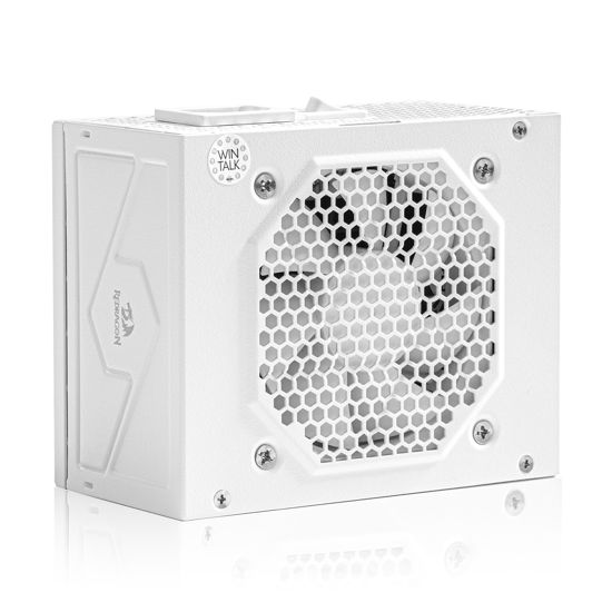 Picture of Redragon PSU014 80+ Gold 650 Watt SFX Fully Modular Power Supply, 80 Plus Certified, 100% Japanese Capacitors & Low Noise Smart-ECO 0 RPM Fan, Full Mod Cables w/ATX Compatible Panel, White