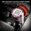 Picture of Redragon PSU014 80+ Gold 650 Watt SFX Fully Modular Power Supply, 80 Plus Certified, 100% Japanese Capacitors & Low Noise Smart-ECO 0 RPM Fan, Full Mod Cables w/ATX Compatible Panel, White