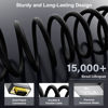 Picture of VGA to VGA Cable 15 FT, VGA Male to Male Adapter Cord, Standard 15 Pin Gold-Plated Connectors, Aluminum Shells, 1080P, for Computer, Laptop, Desktop, Monitor, Projector, Gaming, HDTV, DVD, Black