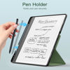 Picture of MoKo Stand Case for Kindle Scribe (2024/2022 Released) - Premium Leather Trifold Stand Cover with Pen Holder, Auto Sleep/Wake for 10.2" Amazon Kindle Scribe 2024/2022, Celadon