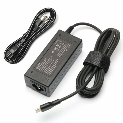 Picture of 45W USB-C Chromebook Charger Fit for HP Chromebook 14 14A G5 14-ca061dx 14-ca020nr 14-ca060nr 14-ca043cl 14-ca052wm 14-ca051wm X360 11A 11 G6 EE 11 G1 11-ae051wm 11-ae000
