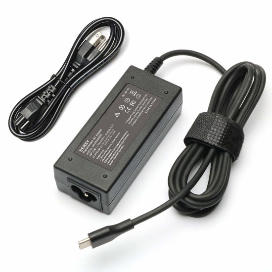Picture of 45W USB-C Chromebook Charger Fit for HP Chromebook 14 14A G5 14-ca061dx 14-ca020nr 14-ca060nr 14-ca043cl 14-ca052wm 14-ca051wm X360 11A 11 G6 EE 11 G1 11-ae051wm 11-ae000