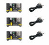 Picture of Excelity 3pcs 3.3V/5V Power Supply Module for MB102 Breadboard Kit with USB to 5.5 * 2.1mm Cord