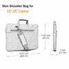 Picture of Hseok Laptop Shoulder Bag 15 15.6 16 Inch Briefcase, Compatible XPS 15 Spill-Resistant Handbag with Shoulder Strap for Most 14"-16" Notebooks, Butterfly
