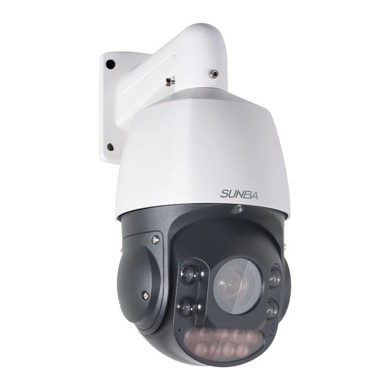 Picture of SUNBA 4K 8MP PTZ Camera Outdoor, IP PoE+ Security Dome, 20X Optical Zoom, Two Way Audio &Built-in TF Card Slot, 24x7 Automatic PTZ Tour, Night Vision up to 328ft (405-D20X 4K)