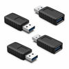 Picture of ELUTENG USB Coupler Male to Female 4Packs USB 3.0 Type A Adapter Superspeed 5Gbps USB Port Extension Connector Bridge Compatible with Laptop Computer Hard Drive Printer Camera