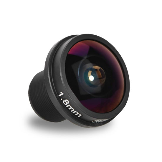 Picture of 1.56mm F/2.0 5MP HD Fisheye Lens 180 Degree Wide Angle Fisheye Lens for for CCTV Camera Surveillance