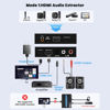 Picture of HDMI Audio Extractor,HDMI ARC Adapter,HDMI to Optical 3.5mm AUX RCA Analog Audio Adapter or HDMI ARC to Optical 3.5mm RCA Analog Splitter 2 in 1 Multifunction ARC Audio Extractor Adapter
