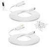 Picture of Smays 2-Pack 30 ft Extension Cable for Ring Pan-Tilt Indoor Cam (2024 Release), Long Flat USB C Power Cord White