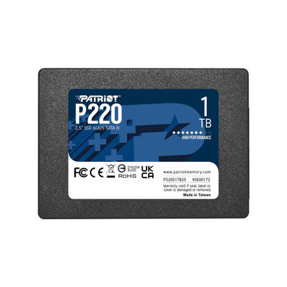Picture of Patriot P220 1TB Internal SSD - SATA 3 2.5" - Solid State Drive - P220S1TB25