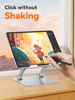 Picture of tounee Tablet Holder Stand, Dual Rod Adjustable Aluminum Desktop Stand, Compatible with 4-17.3" iPads, Surface Tablets, Portable Monitors, Kindle & More (Silver)