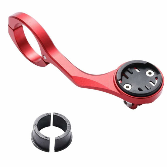 Picture of EASTERN POWER Bike Mount, Out Front Aluminum Bicycle Computer Mount for Garmin Edge 200,500,510,800,810,1000 GPS, Red