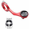 Picture of EASTERN POWER Bike Mount, Out Front Aluminum Bicycle Computer Mount for Garmin Edge 200,500,510,800,810,1000 GPS, Red