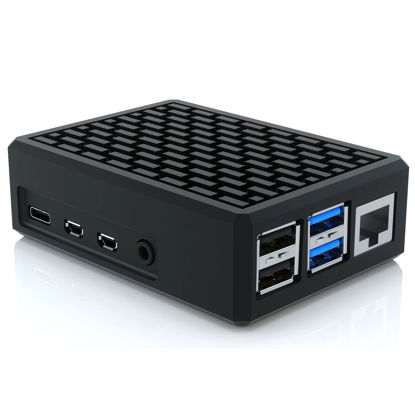 Picture of Raspberry Pi 4 Case, iUniker Aluminiun Raspberry Pi Case Passive Pi 4 Case Heatsink Cooler for Raspberry Pi 4 Model B 8GB/4GB/2GB