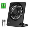 Picture of EasyAcc Powerful Desk Fan, 6000 Battery [Max 10-26H Working Time] Rechargeable Portable Personal Travel Fan with Step-less Speed Control, Quiet Fan for Travel Office Home Cruise Sporting Events
