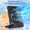 Picture of EasyAcc Powerful Desk Fan, 6000 Battery [Max 10-26H Working Time] Rechargeable Portable Personal Travel Fan with Step-less Speed Control, Quiet Fan for Travel Office Home Cruise Sporting Events